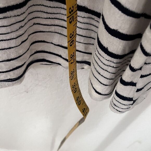 Anthropologie Mauve Women’s Dress Size Large A Line Striped Knee Length Knit - Picture 7 of 9